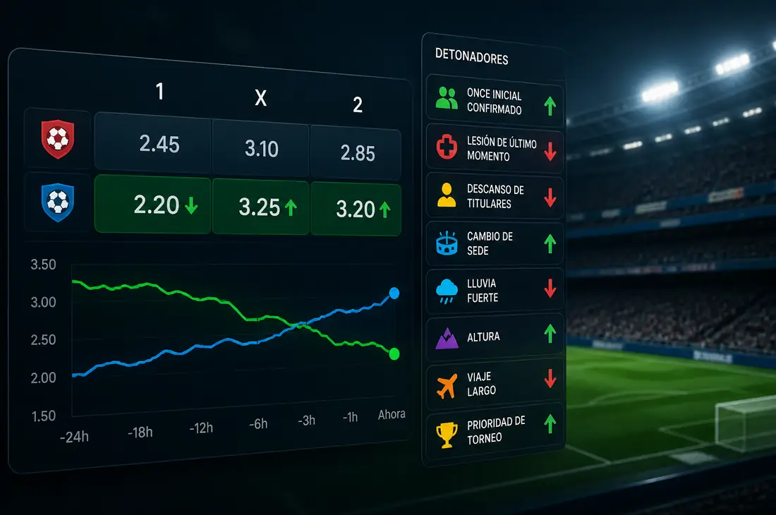 Movimientos de cuotas por alineaciones y lesiones